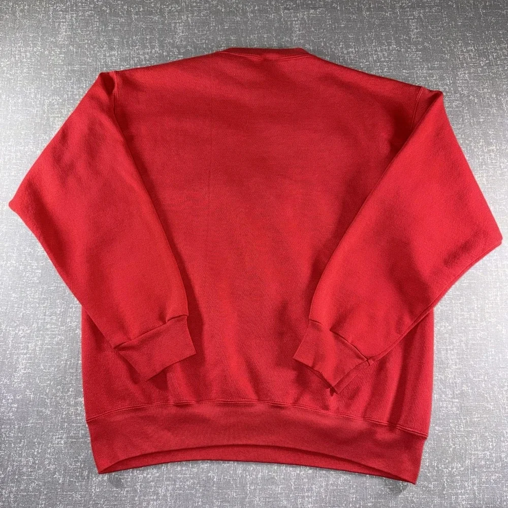 Vintage Wisconsin Badgers Sweatshirt Mens XL Red NCAA Football Logo 7 90s